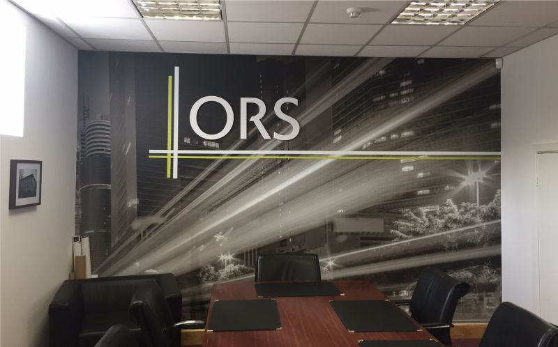 Printed Wall Wrap with Raised Letters - ORS