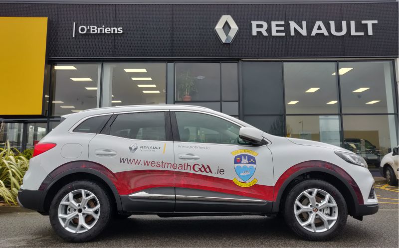 Print and Cut Vehicle Graphics - Westmeath GAA - O’Briens Renault